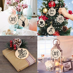 10pcs Wooden DIY Hand-painted Hanging Decoration