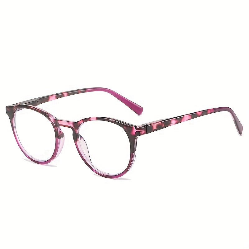 Retro Round Tortoiseshell Spring Hinge Presbyopic Glasses