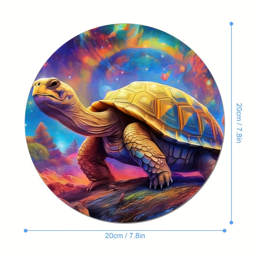 Turtle Round Mouse Mat Mouse Pad Non Slip Rubber Base 7.87 X 7.87 X 0.1inch