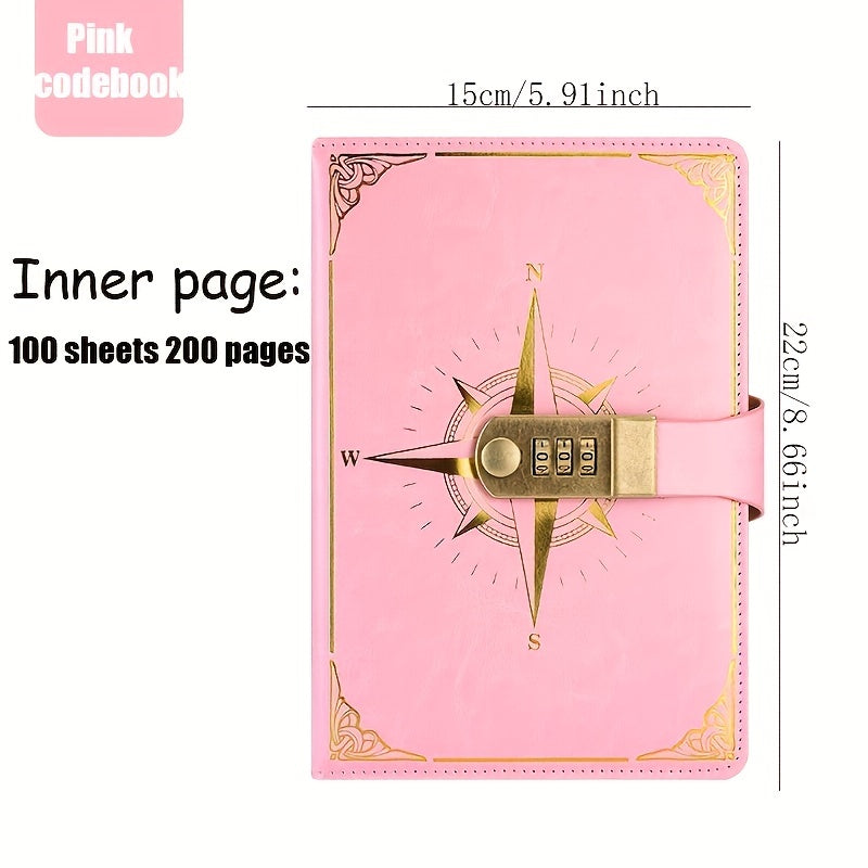 A5 Password Lock Notebook Student Notepad Thickened Shorthand