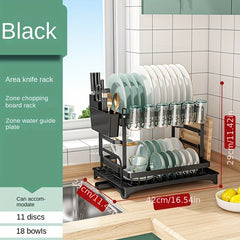 Tabletop Drain Dish Rack Kitchen Organizer
