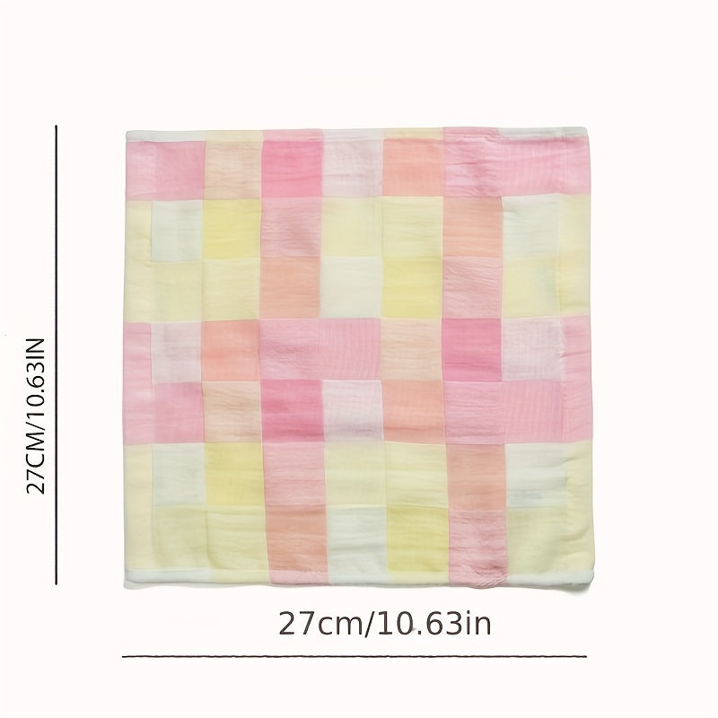 4pc Baby Bib Wash Face Gauze Towel Absorb Sweat Handkerchief