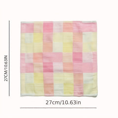 4pc Baby Bib Wash Face Gauze Towel Absorb Sweat Handkerchief