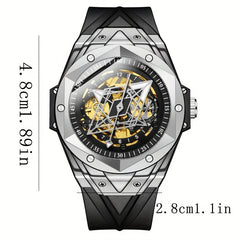 Automatic Mechanical Men's Sports Watch Luminous Hollow