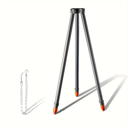Outdoor Campfire Tripod with Chain for Camping