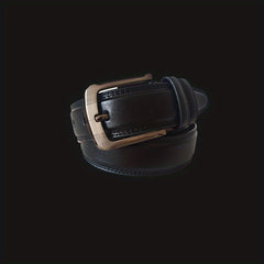 Classic Leather Formal Belt Single Pointed Buckle for Jeans Pants