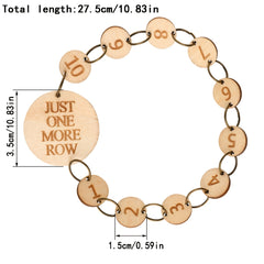Wooden Stitch Markers Chain 1-10 Crochet Stitch Marker Locking Stitch