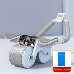 Ab Exercise Roller with Elbow Support and Timer