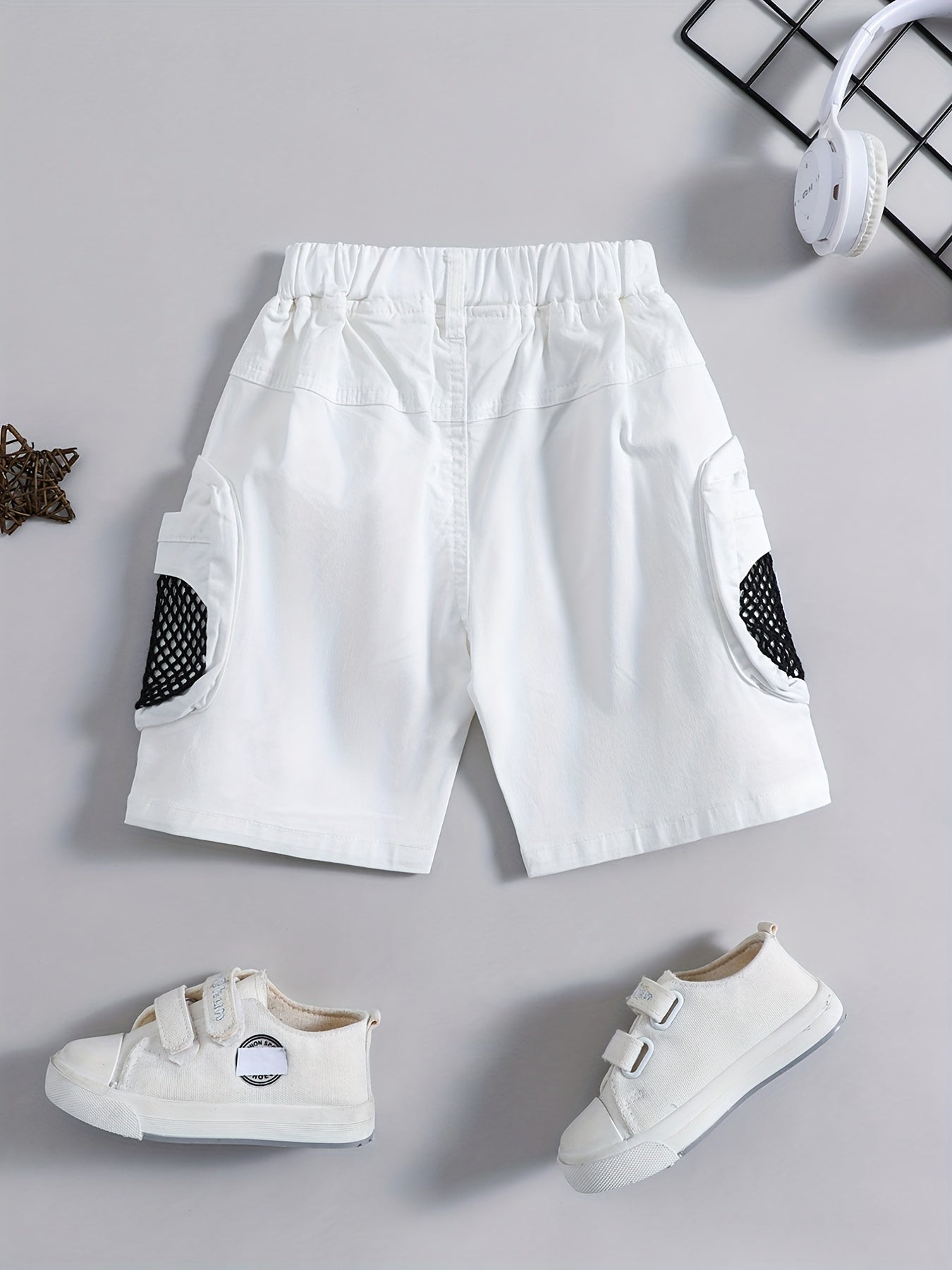 Boys Cotton Shorts with Pockets for Summer Outdoor