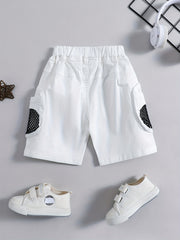 Boys Cotton Shorts with Pockets for Summer Outdoor