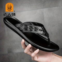Leather Arch Support Flip Flops for Men & Women