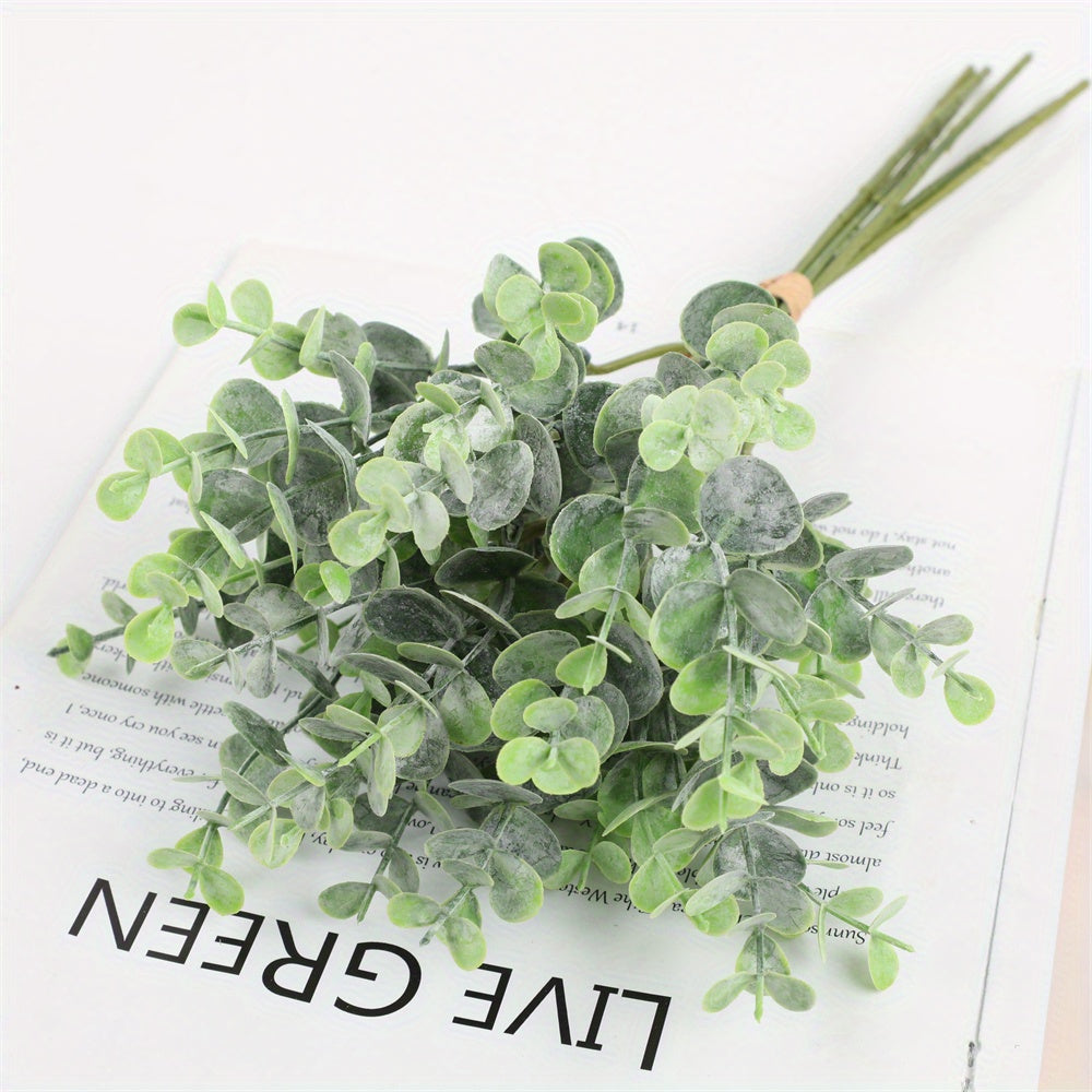 6pcs Eucalyptus Hand held Green Plants DIY Flower Arrangement Props