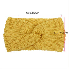 Winter Knit Headband Ear Warmer Stretch Sports Yoga Hairband