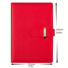 ZMHQLPDZ A5 Leather Lined Diary Notebook Classic Hardcover Business