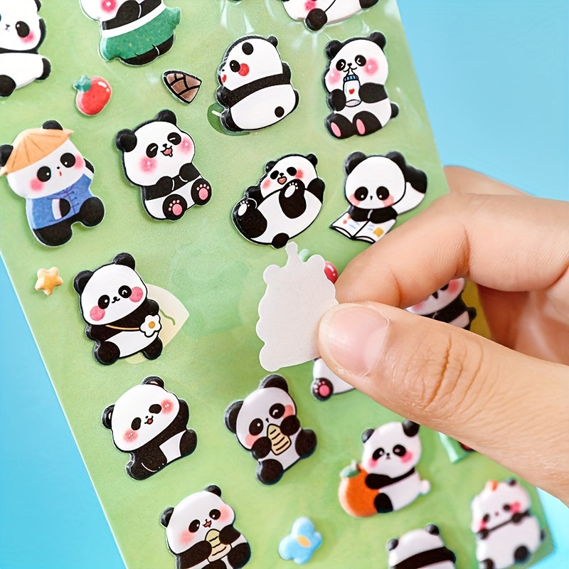 Cute 3D Panda Bubble Stickers Self Adhesive Decals for DIY Phone