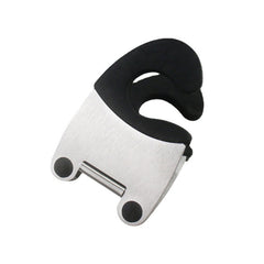 Stainless Steel Pot Spoon Holder with Silicone Grip