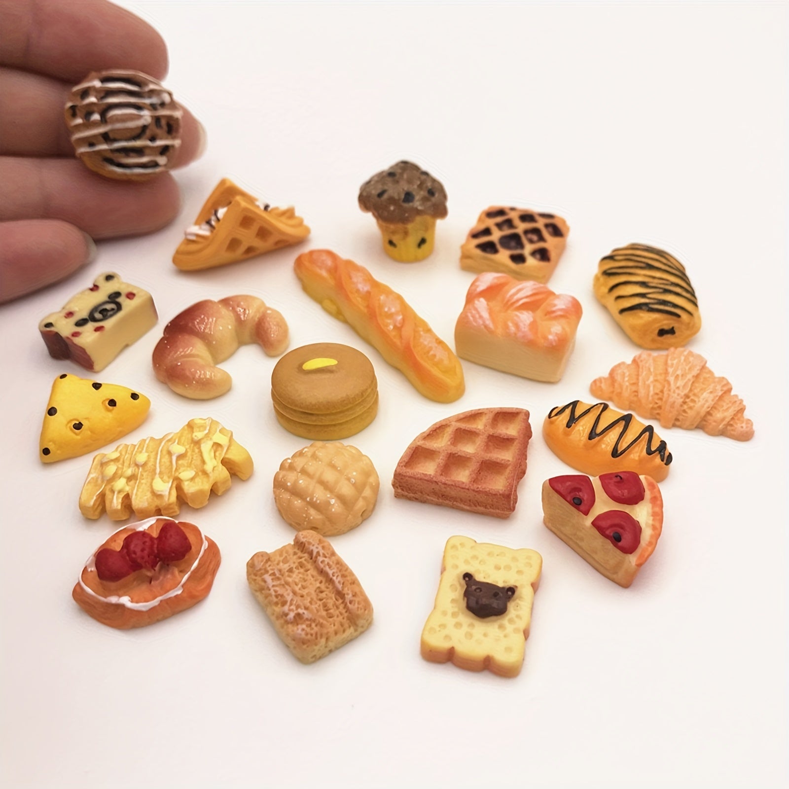 Mini Breads Food Models Dollhouse Accessories Kids Toy