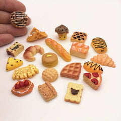 Mini Breads Food Models Dollhouse Accessories Kids Toy