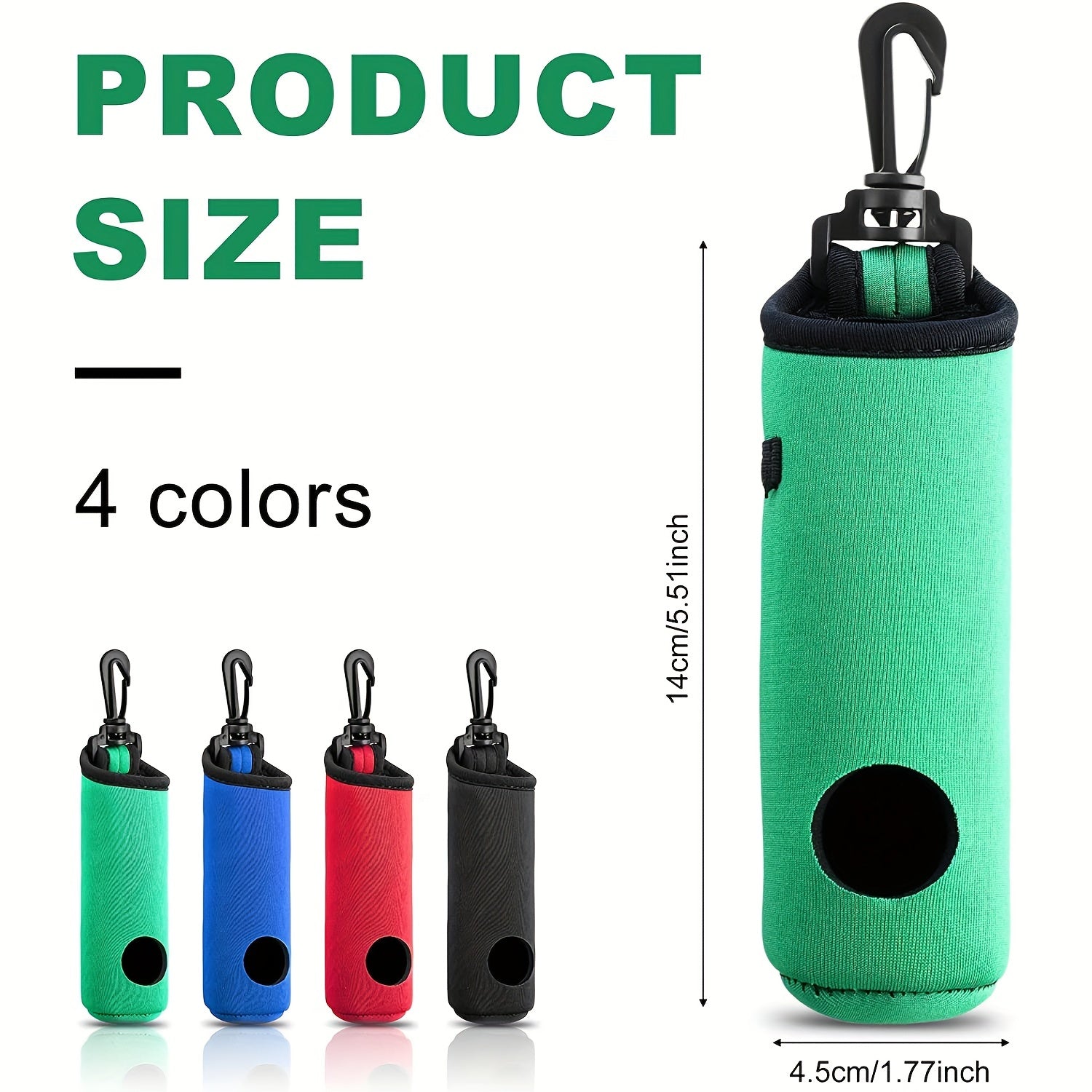 Golf Tee Holder Ball Carry Bag Pouch Keychain Belt Clip Golf Accessories