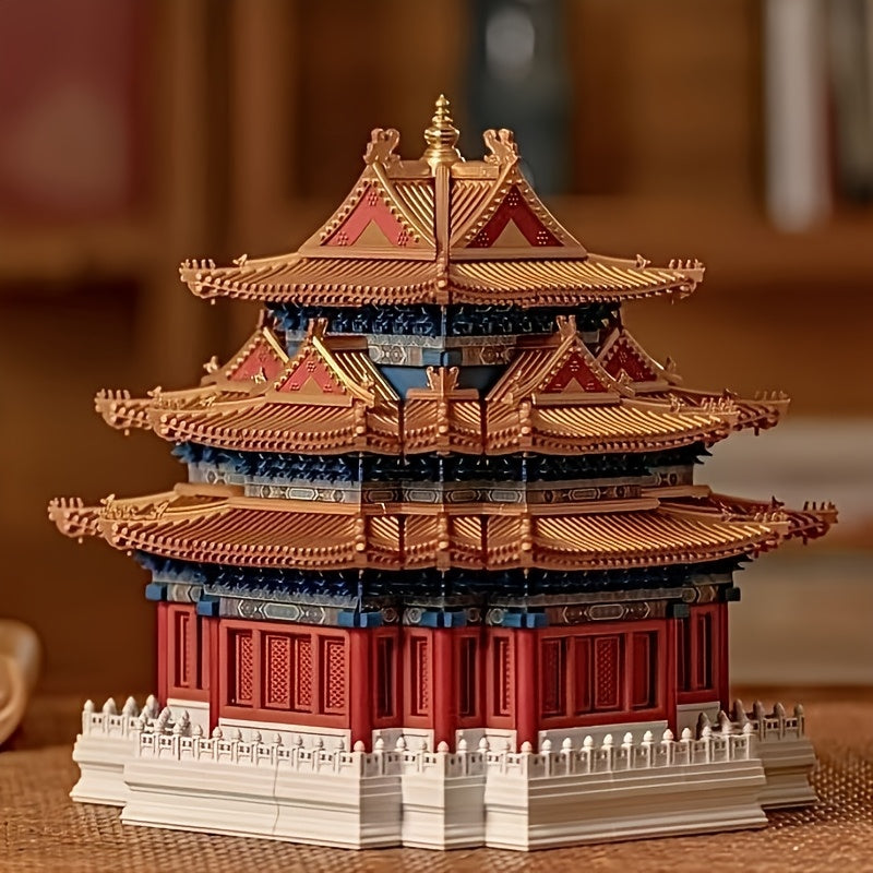 Chinese Style Pagoda Building Set Traditional Architecture
