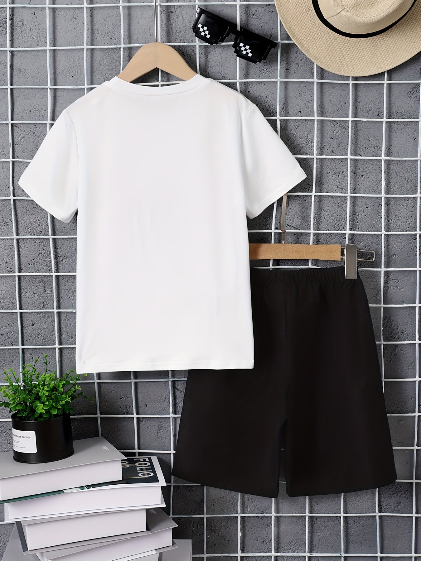 Boys Coconut Trees Casual Outfit T-shirt & Shorts Summer Set