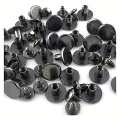 100 Sets Mixed Colors Round Flat Head Chicago Screws For Leather