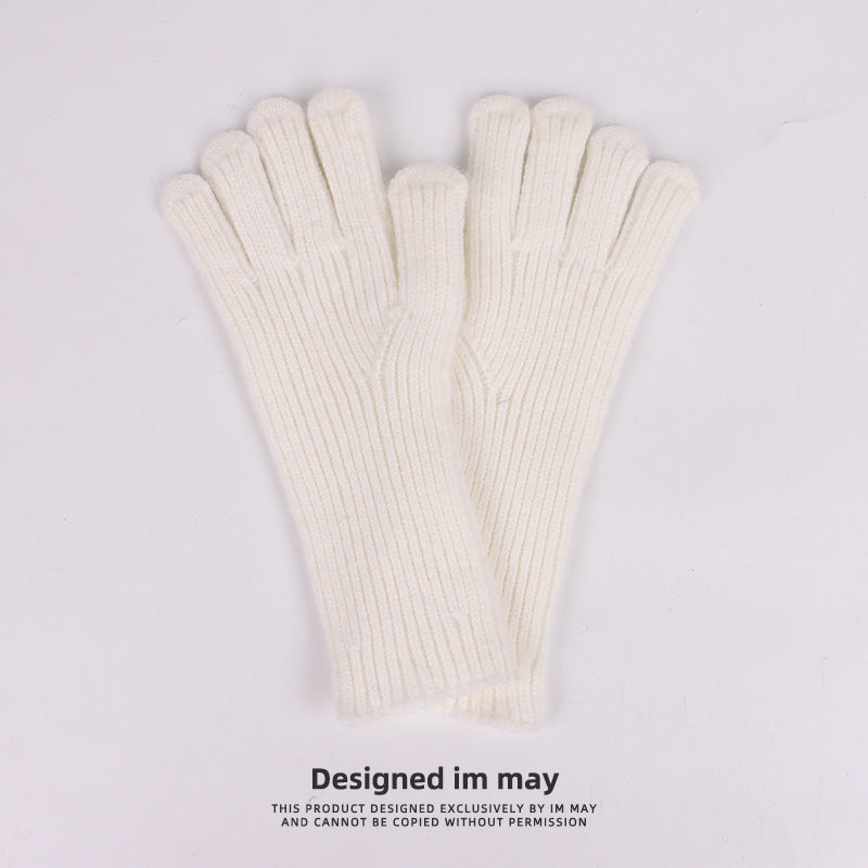 Warm Knitted Gloves Split Finger Touch Screen Gloves