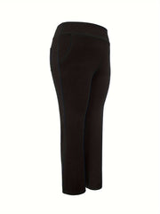 Women's Plus Size High Waist Flared Leg Pants