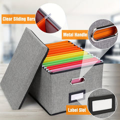 File Organizer Box File Filing Box File Folder Storage Hanging File