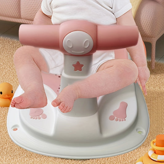 Secure Baby Bath Seat with Non-slip Stool