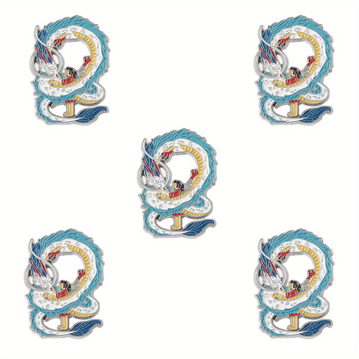 1pc Cartoon Brooch Pin Anime Dragon Pattern Brooch Pin Creative Accessories