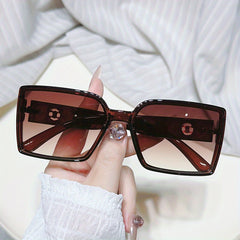 Large Square Sunglasses Jelly UV400 Sun Shades