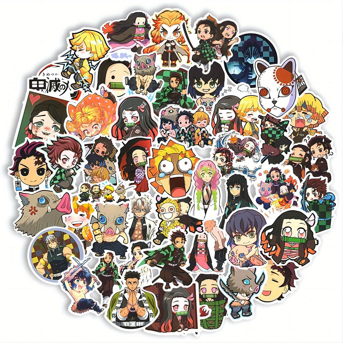 50pcs Anime Stickers Waterproof for Water Bottles Laptop