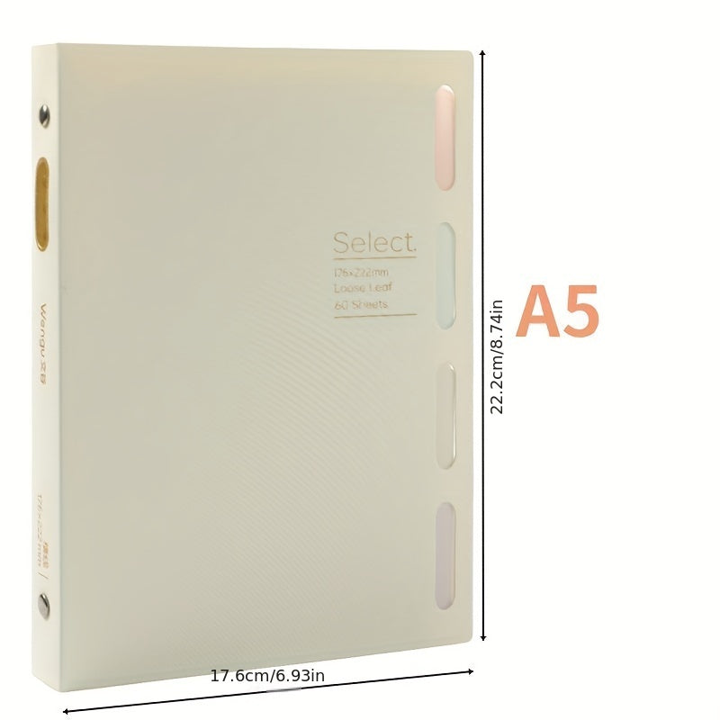 A5 Detachable Coil Notebook with 4 Index Pages