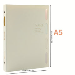 A5 Detachable Coil Notebook with 4 Index Pages