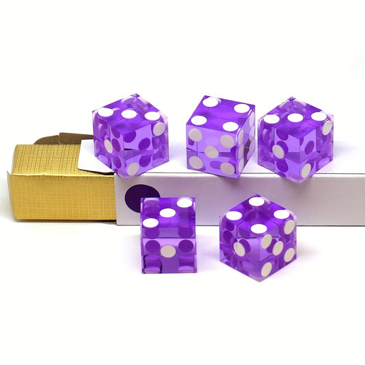 5pcs D6 Acrylic Right Angle Dice Set for RPG
