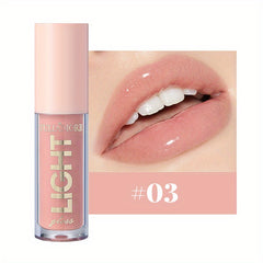 12-Color Moisturizing Candy Lip Gloss with Pearlescent Lustrous Mirror Finish