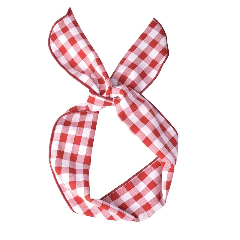 Vintage Bow Tie Rabbit Ear Headband Hair Accessory