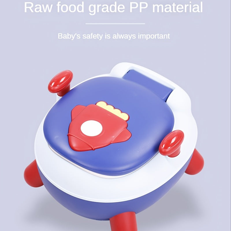 Rocket Pattern Toilet Potty for Boys and Girls Ages 8 Months to 6 Years