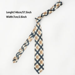 Men's Plaid Necktie for Business - Husband Boyfriend's Birthday