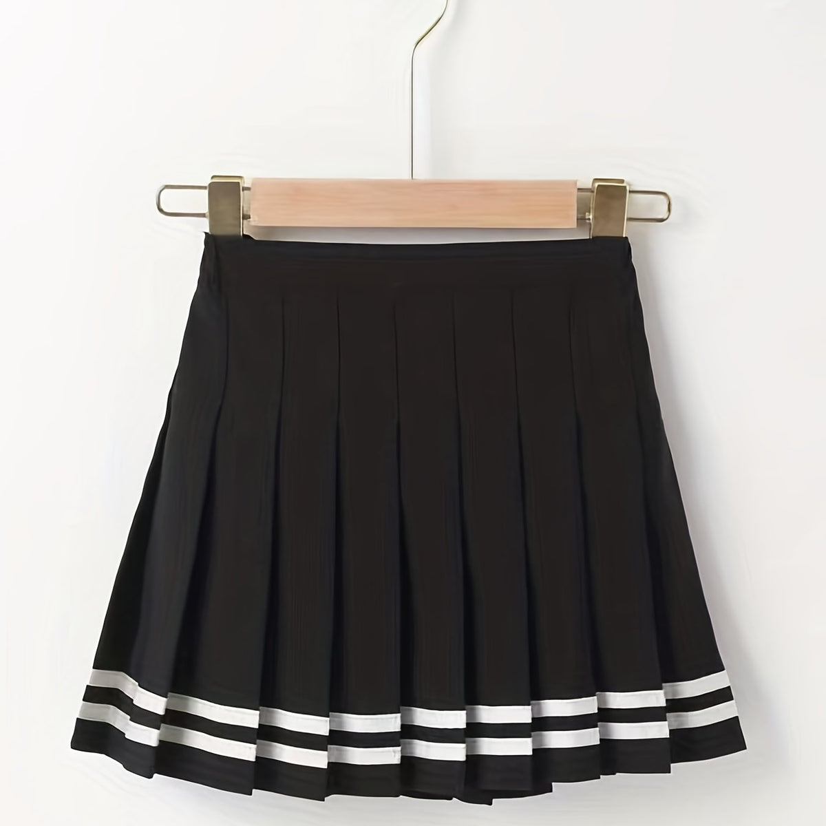 Youth Girls' High Waist Pleated Skirt School Uniform Short Skirt