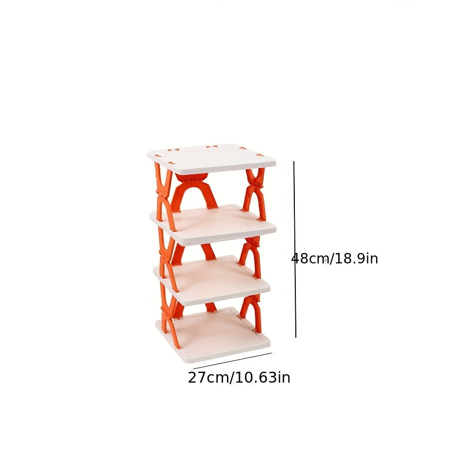 6pcs Folding Shoe Rack for Entryway Indoor Dormitory