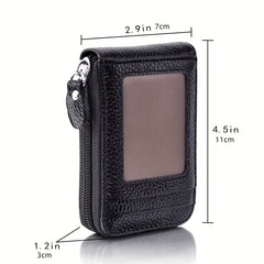 Men's Vintage PU Leather RFID Blocking Credit Card Holder