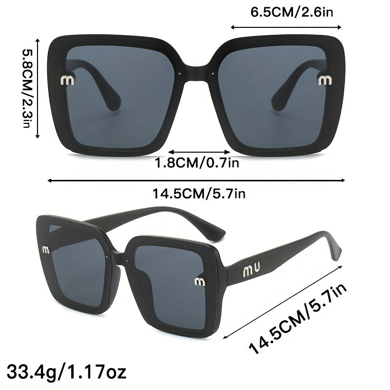 Glitter Square Sunglasses UV400 Sun Shades
