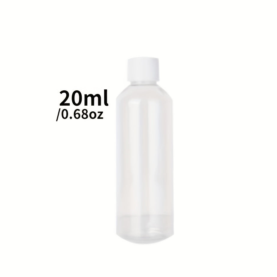 3 Clear Plastic PET Bottles for Medicine in Various Sizes
