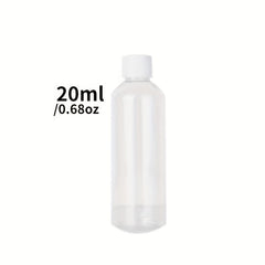 3 Clear Plastic PET Bottles for Medicine in Various Sizes