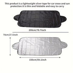 Foldable Windshield Cover for Snow and Sun Protection