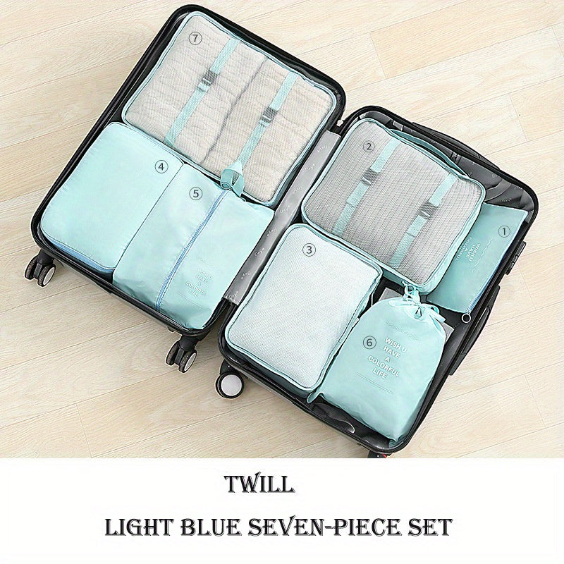 6pcs Clothes Storage Bags Portable Travel Luggage Organizer Large Capacity