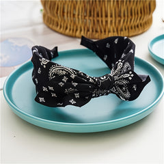 Paisley Print Boho Head Band Vintage Bowknot Hair Bands