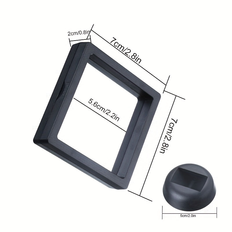 PE Film Suspension Jewelry Display Box Square 3D Album Floating Frame Holder